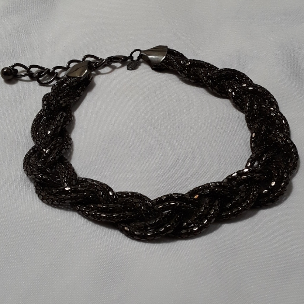 Express Braided Pewter Chocker - image 5